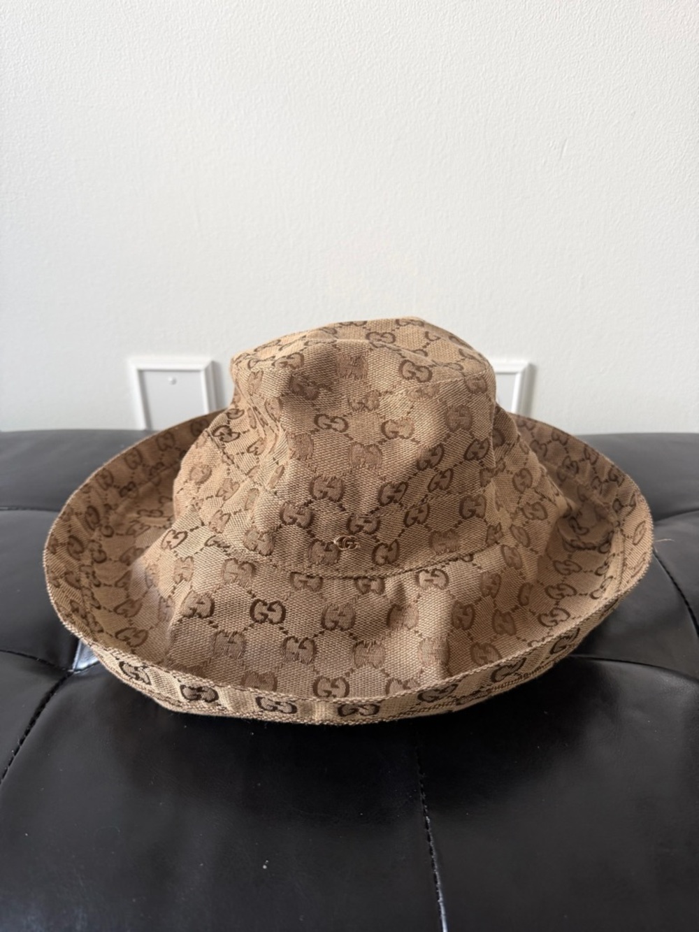 Gucci Brown GG Monogram Bucket Hat - Picture 6 of 7